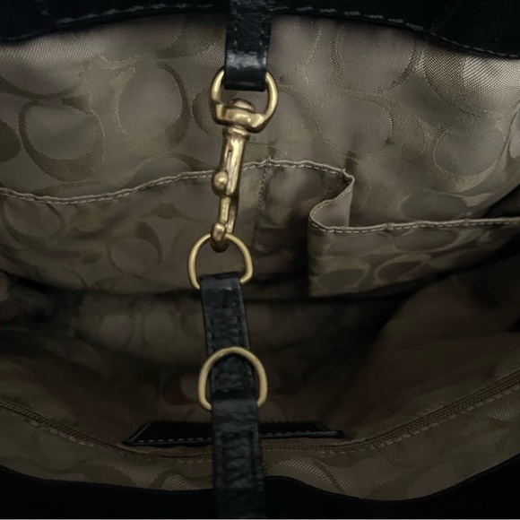 Coach Black Leather Satchel - Picture 12 of 15